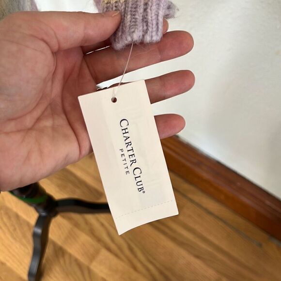 Charter Club Womens Knitted Sweater Crewneck Stripe Ombre Size Large NWT - Picture 8 of 10